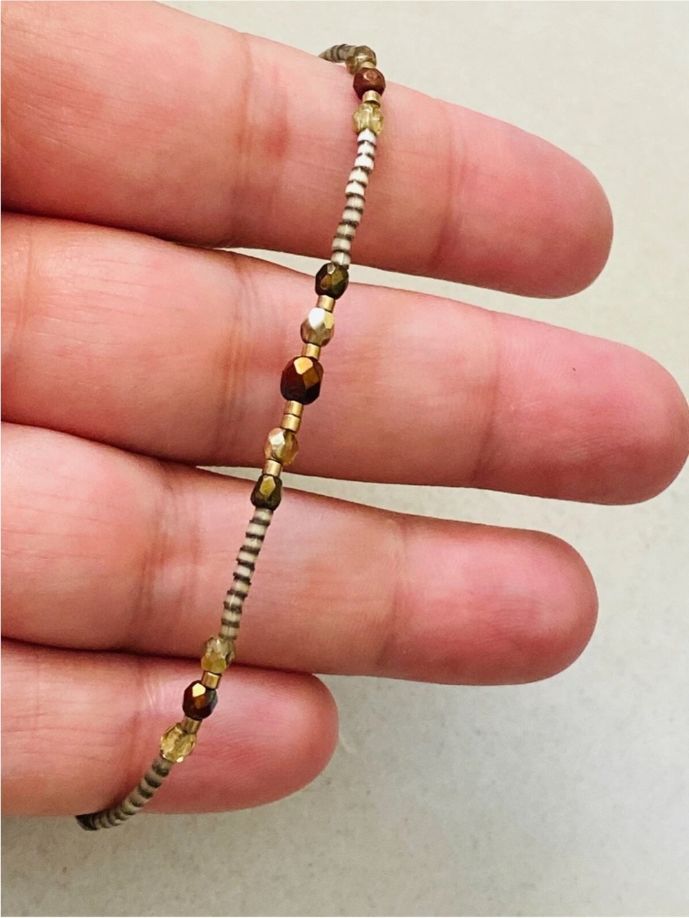 Holly Yashi Petite Multi Tone Bead Bracelet 7.5"